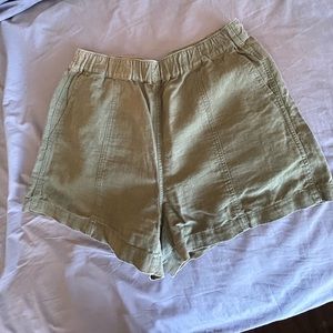 Madewell linen blend easy pull on shorts